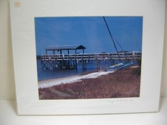 ART PHOTOGRAPHY Beached Sailboat at the Pier 11×14 Matte Photo by Larry Santucci