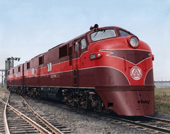 Photo Art Print of the Alton Railroad’s New EMD E7 Locomotives in 1945