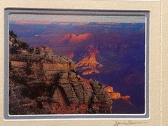 Grand Canyon orig photo framed 9.5 x 11.5 color photo signed James Thompson