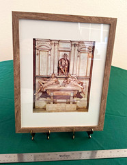 Michelangelo Print of Sculpture ‘Tomb of Lorenzo de’ Medici’ 1524-31 12X15