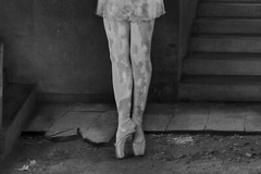 Fine Art BW Photograph Signed Ltd Edition Ballerina & Vulture SURREALISM COA NEW