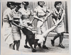 Analog Print Asia Hong Kong Police Woman 20X25Cm 1960