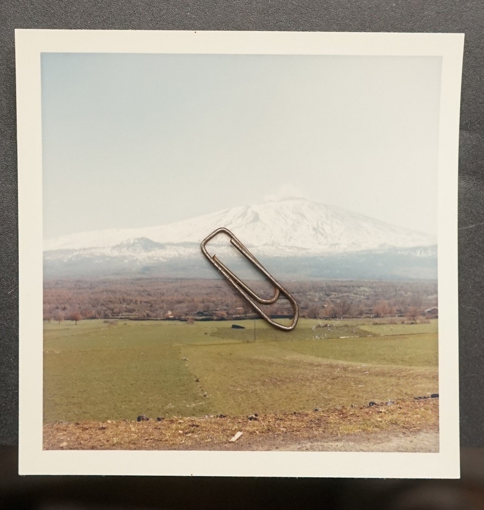 Photo View 1966 Etna Sicily Italy Color Volcano Landscape Picture Mountains Old