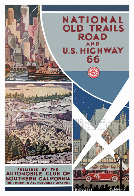 Route 66 – National Old Trails Rd – 1920’s Automobile Club of Southern Calif