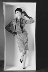 Vintage Photo Print 1960s Woman In Box 20X30cm