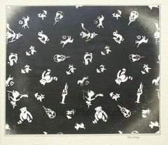 Teddy bear photogram antique photo by Murray