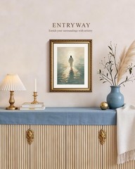 InSimSea 13×16 Gold Framed Christian Wall Art, Jesus Walking on Water Canvas …