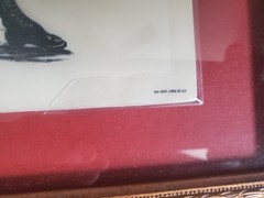 Tom Keene cigar Original framed lithograph