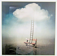 Sarolta Ban Cloudladder No. 531 Digital Photo Manipulation Framed behind Glass