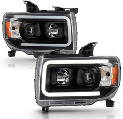 – for 2015-2022 GMC Canyon Black Housing LED Tube Upgrade Projector Headlights H