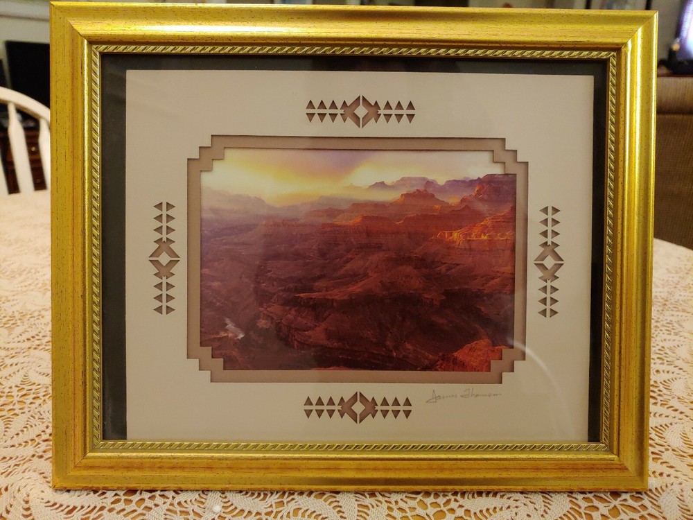 James Thomson «Sunstreak» Lipan Point, South Rim, Grand Canyon Framed Signed