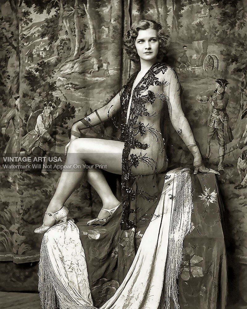 1920s Drucilla Strain Ziegfeld Follies Girl 11×14 Poster Print – Flapper Risqué