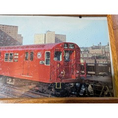 NYC Subway Train Photograph Framed New York City Subway Art 137th Street 13″x 8″