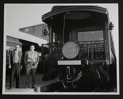PACIFIC RAILROAD SOCIETY Bakersfield Steam Locomotive Photograph Vtg 50s Railway