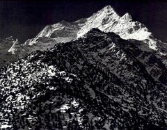 1972 1948 Ansel Adams Lone Pine Peak Sierra Nevada California Art Photo
