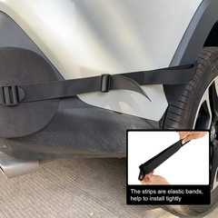 Universal Car Bumper Protector Guard, Rear Bumper Protector for Cars ONLY, Black