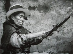 Paul Almasy (1906-2003) Peruvian Woman Weaving Silver Bromide Circa 1960 Stamp Design