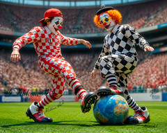 Digital Art Portrait Men Football People Sports Stadium Globe Wallpaper Desktop