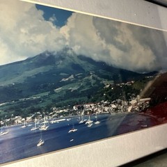 Saint Pierre Martinique Black Framed Photo Mount Pelee Volcano Caribbean