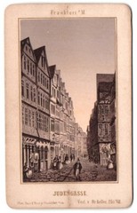 Photograph lithograph F. Rau jr., Frankfurt, view Frankfurt / Main, view