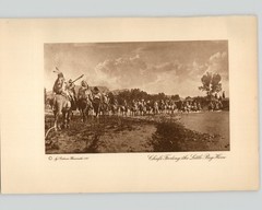 Wanamaker/Dixon «Chiefs Fording the Little Big Horn» 1913 Original Photogravure