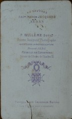 Business card, CDV, albumen print, Willeme, portrait of a man