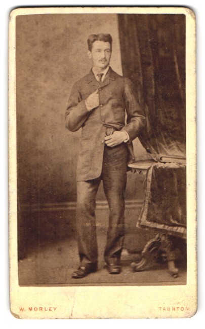 Photograph W. Morley, Taunton, 27 East Street, An Elegant Gentleman in Festive