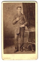 Photograph W. Morley, Taunton, 27 East Street, An Elegant Gentleman in Festive