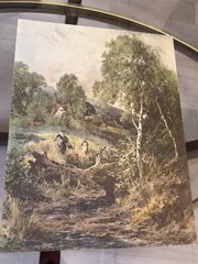 Realistic landscape print from ancient times
