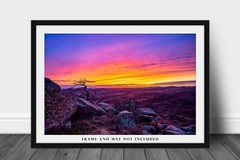 Wichita Mountains Photography Print – Scenic Sunset at Mount Scott Oklahoma