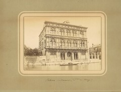 PALAZZO VENDRAMIN: ORIG. 1860s ALBUMEN PHOTO by Italian Photographer CARLO PONTI
