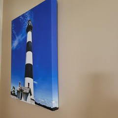 Canvas Photo Bode Island Lighthouse Corolla, NC 16×20 Signed Ltd Ed Gallery Wrap