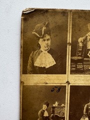Rare Unusual Photo Cabinet Card Catalog Clara Ziegler 1880s Raschkow Germany