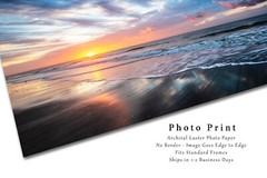 Sunrise Over Beach on Hilton Head Island South Carolina Photo Print (Unframed)