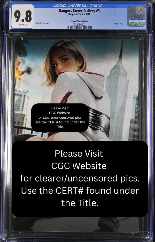 * METAL Bangers Comic Spider Gwen Cosplay VIRGIN Full Chase Variant LE 5 CGC 9.8