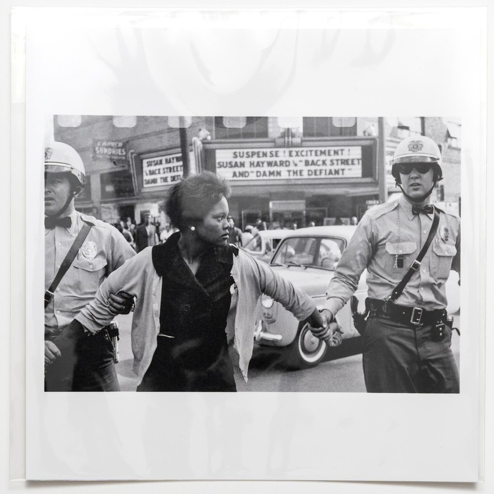SIGNED Bruce Davidson Print – Civil Rights – Birmingham, Alabama – Photo 6 x 6″