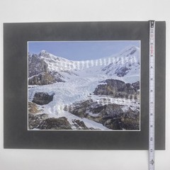 Matted Snowy Mountain Landscape Photo Print 11 X 14 Wall Art Gallery Decor