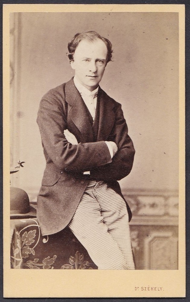 Ludwig Gabillon Actor Director Vienna Portrait CDV Photo Szekely 1860