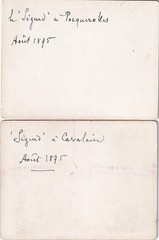 2 x Photo on Cardboard – Ship in France – 1895