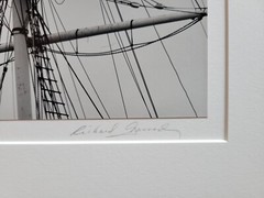 Richard Garrod, silver gelatin, black and white photograph, Mystic Harbor
