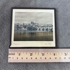 M. Hynek Signed Photo Print Prague Castle Charles Bridge Czech Republic Framed