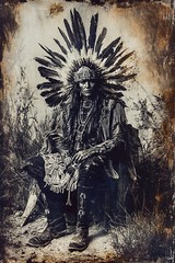 Native American Tintype Limited Edition Museum Series C0044RP