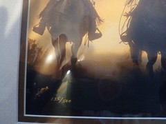 3 Wendy Shattil/Bob Rozinski Signed Gathering Of Horses Cowboy Matted Photos
