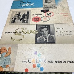 Photography Advertising Signs Lot Of 7, 12” X 3 3/4”