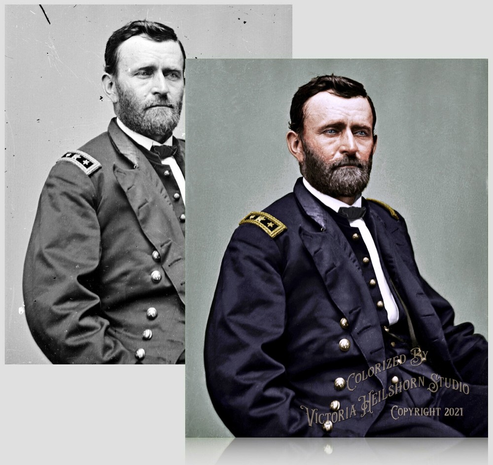 New Colorized Photo Poster: Union Civil War Gen. Ulysses S. Grant — 6 Sizes!