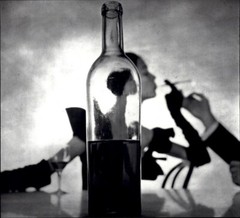 1984 Irving Penn 1949 Lady’s Cigarette Through Bottle Image Art Photo Engraving