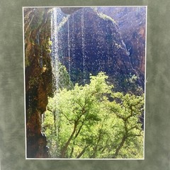Matted Rainy Landscape Photo Print 11 X 14 Wall Art Gallery Decor