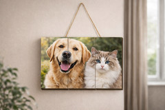 Personalized Farmhouse Wood Photo Frame Custom Rustic Picture Gift