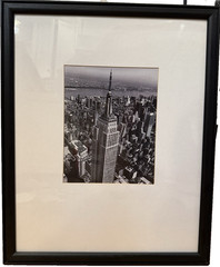 Vintage Christopher Bliss Empire State Building NYC Black White Photo Framed Art