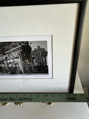 Signed Carolyn Schaefer NYC Photo 2001 Greenwich Village Framed 13×12
